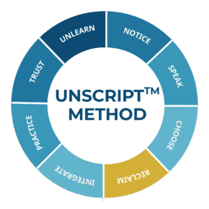 UNSCRIPT Method , an 8-step framework for midlife career change and personal transformation