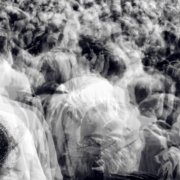 crowd blurred into one representing fluidity